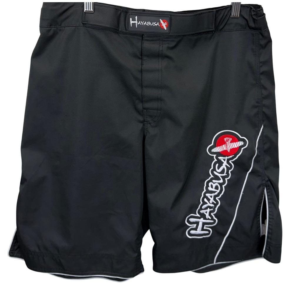 Hayabusa Kyoudo MMA Fight Shorts Grappling Trunks Jiu Jitsu Mens Size 36 Black
